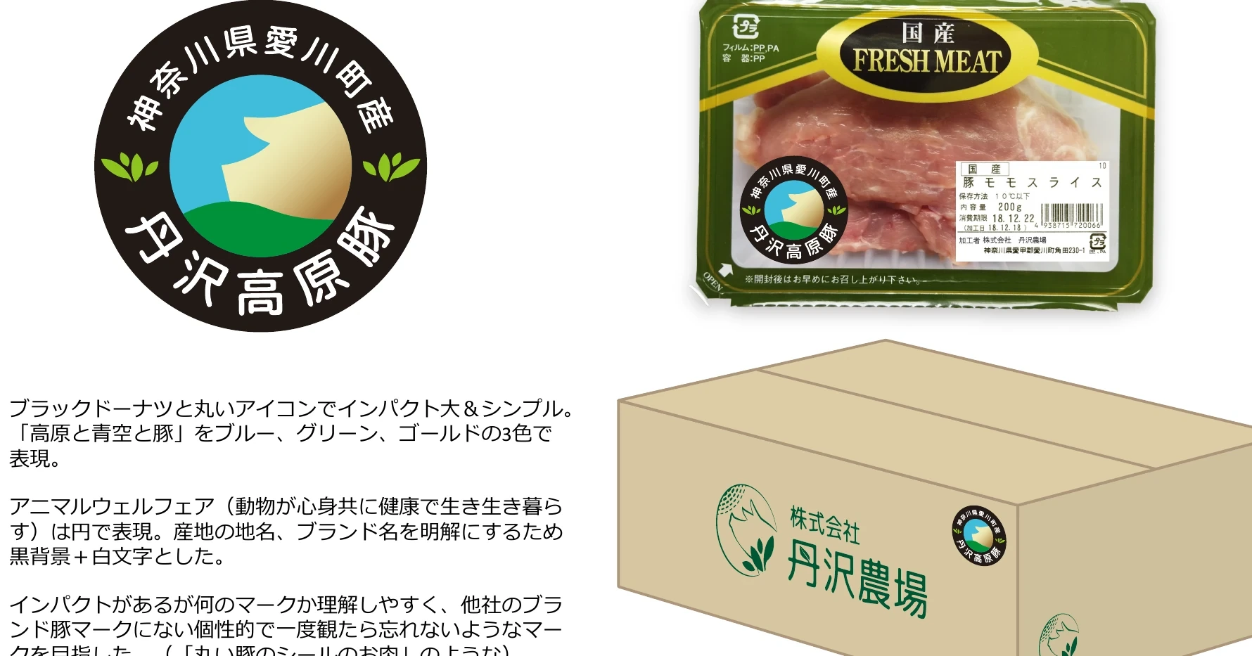 丹沢高原豚ブランドマーク A案
